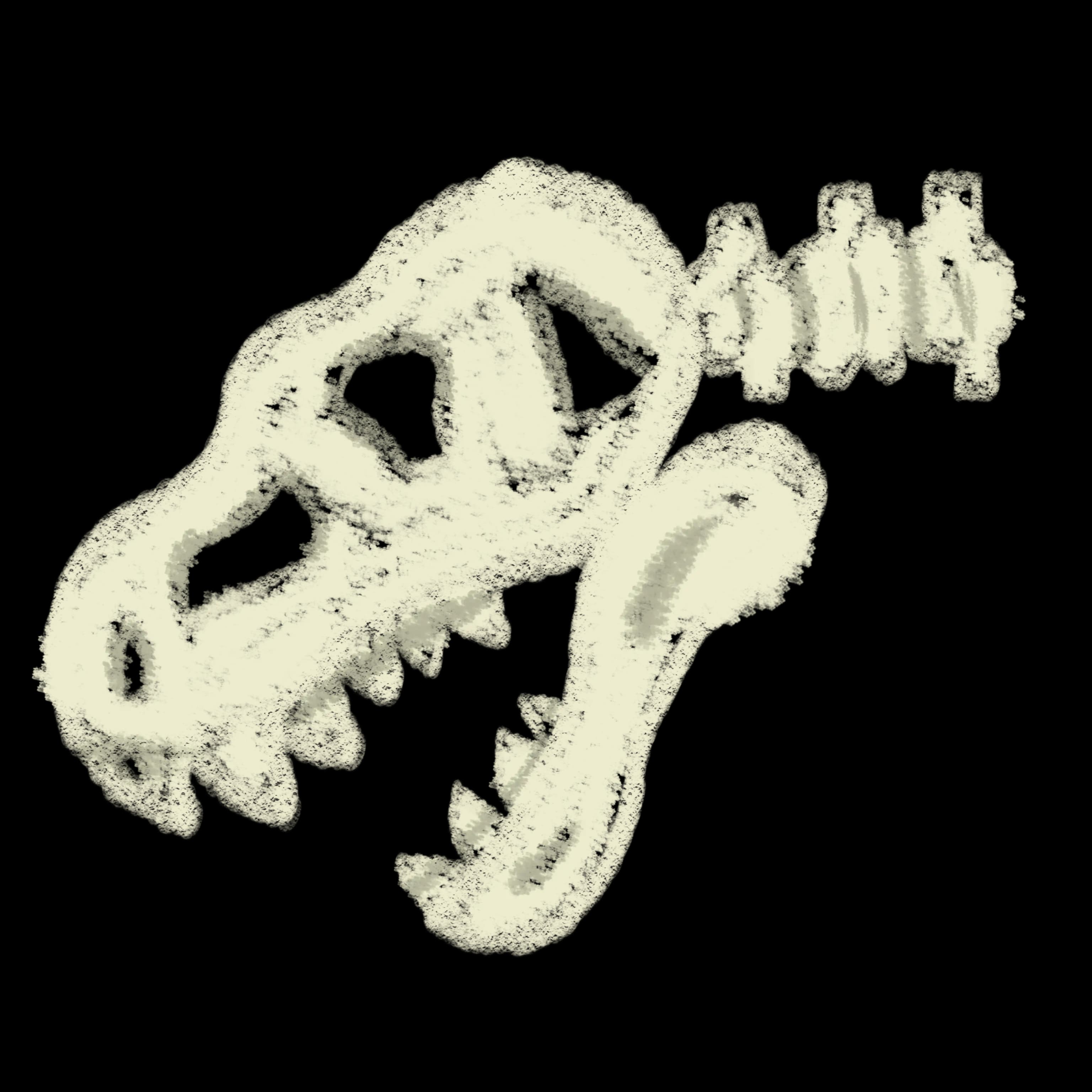 Buried fossil